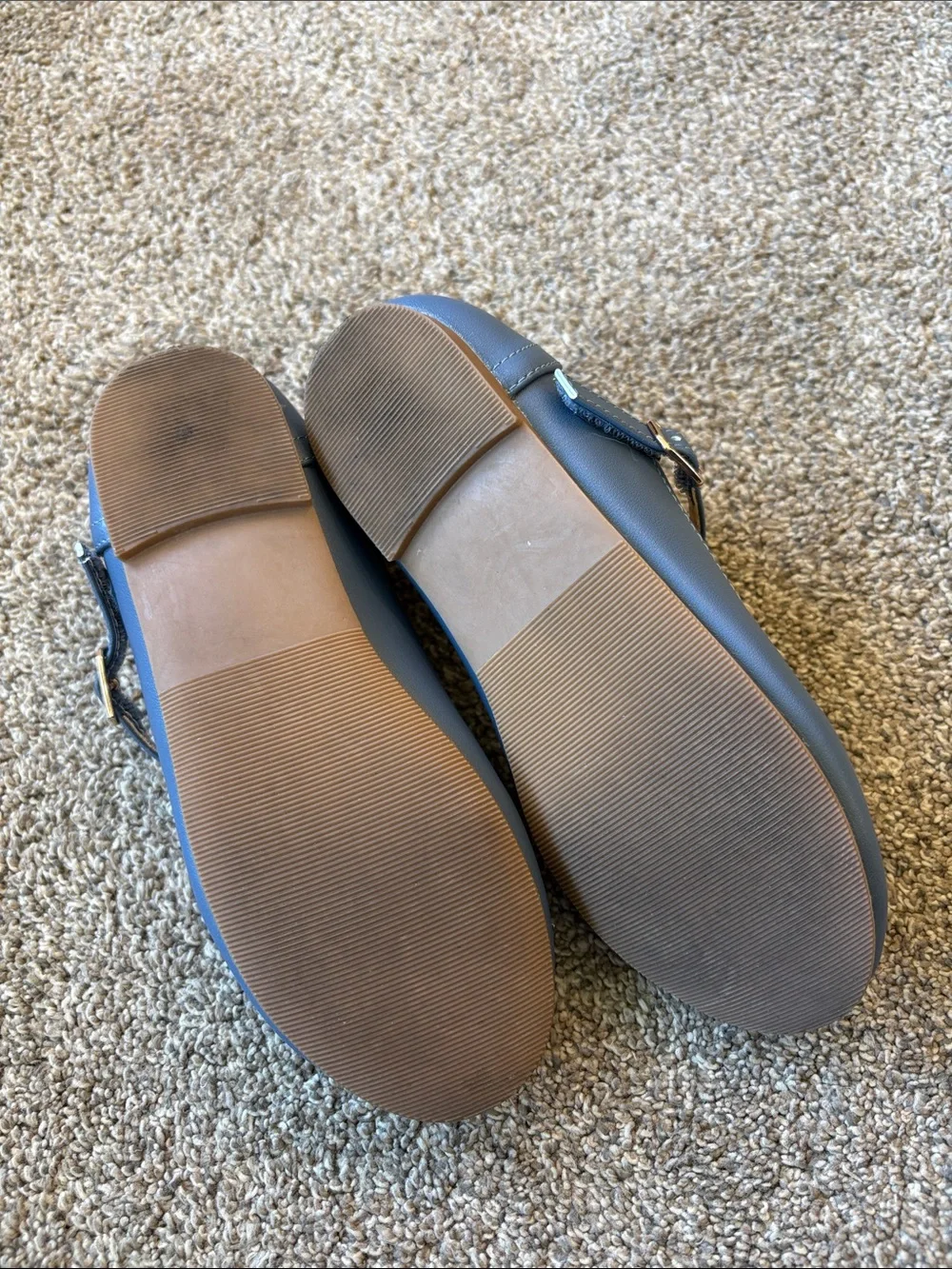 Thee Bron Girls' Blue T-Strap Dress Shoes Size 1